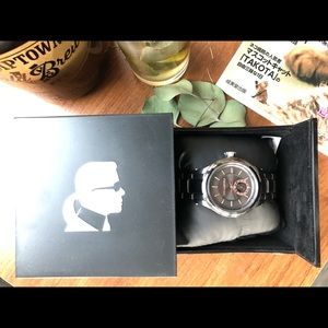 SOLD. Karl Lagerfeld Unisex Gunmetal Watch KL1208